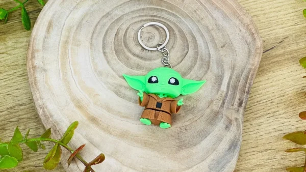 3D Printerlə Hazırlanmış Star Wars Yoda Breloku - Grido hədiyyə mağazası