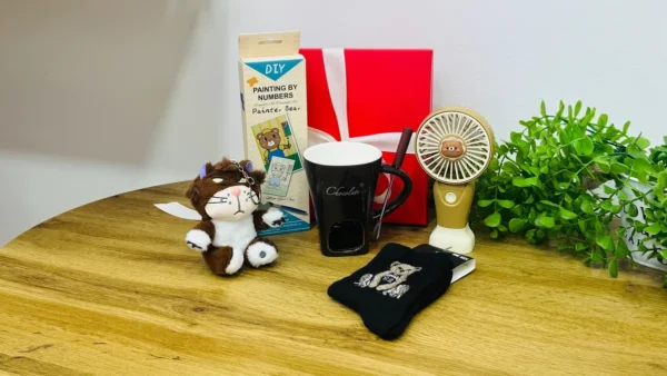 Ayı Dizaynlı Hədiyyə Seti Gift Box - Grido hədiyyə mağazası