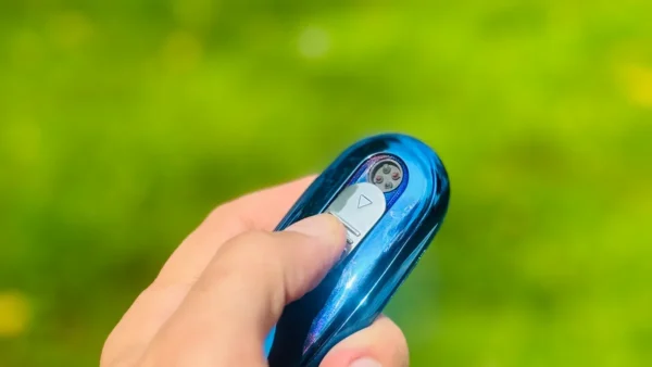 BMW Dizayn Elektron Alışqan Göy 601 – USB Şarjlı Açar Brelok, Küləyə Davamlı Elektrikli Lighter (Blue Metal) - Grido hədiyyə mağazası