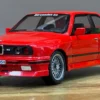BMW M3 E30 Qırmızı Klassik Model – Metal Maket - Grido hədiyyə mağazası