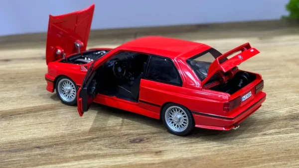 BMW M3 E30 Qırmızı Klassik Model – Metal Maket - Grido hədiyyə mağazası