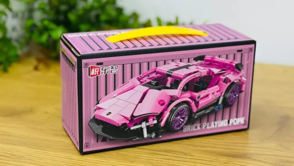 Çəhrayı Supercar Konstruksiya Dəsti - Grido hədiyyə mağazası