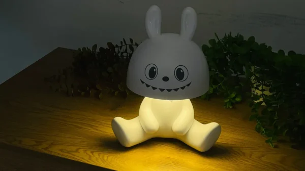 Dovşan Formalı Ağ Bluetooth Səsucaldıcılı Çətirli Lampa - Grido hədiyyə mağazası