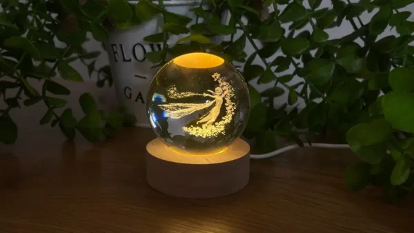 Elsa Frozen Yolu İşıqlı Kristal Kürə (Kiçik 5.5 x 7.5 sm) - Grido hədiyyə mağazası