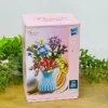 Flowers Building Blocks – Vazalı Dekorativ Çiçək Buketi Çəhrayı - Grido hədiyyə mağazası