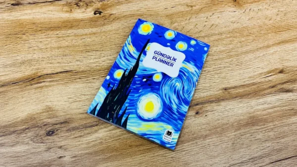 Gündəlik Planner Starry Night - Azərbaycan Dilində - Grido hədiyyə mağazası