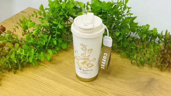 Gündəlik Termos 520 Ml Qızılı Çiçək - Grido hədiyyə mağazası