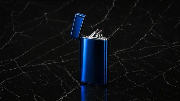 Hədiyyəlik Göy 6015 USB Şarjlı Elektron Alışqan Küləyə Davamlı Metal Çaxmaq - Grido hədiyyə mağazası