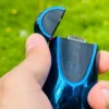 Honda Dizayn Göy Elektron Çaxmaq 957– USB Şarjlı , Windproof Elektrikli Lighter (Blue Metal) - Grido hədiyyə mağazası