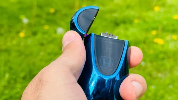 Honda Dizayn Göy Elektron Çaxmaq 957– USB Şarjlı , Windproof Elektrikli Lighter (Blue Metal) - Grido hədiyyə mağazası