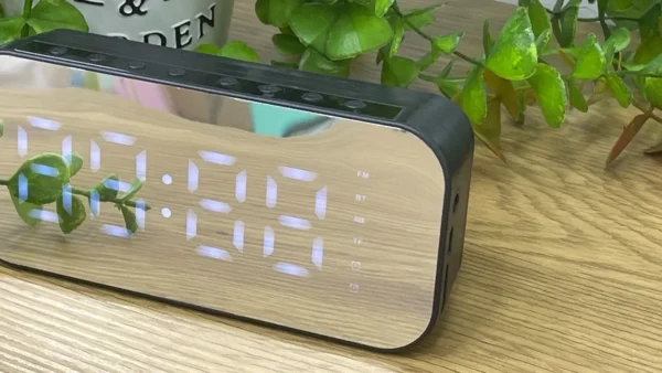 LED Güzgülü Masaüstü Saat (Bluetoothlu) – Qara LED Güzgülü Masaüstü Saat (Bluetoothlu) – Qara - Grido hədiyyə mağazası