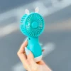 Maral Buynuzlu Əl Fanı Mavi Ventilator Maral Buynuzlu Əl Fanı Mavi Ventilator - Grido hədiyyə mağazası
