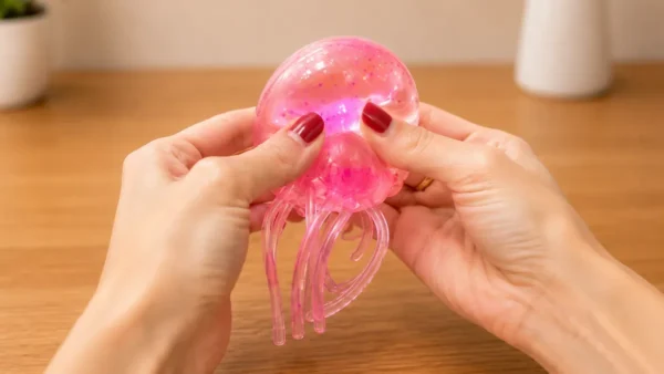 Meduza Squishy Çəhrayı Nee Doh Antistress Oyuncağı - Grido hədiyyə mağazası