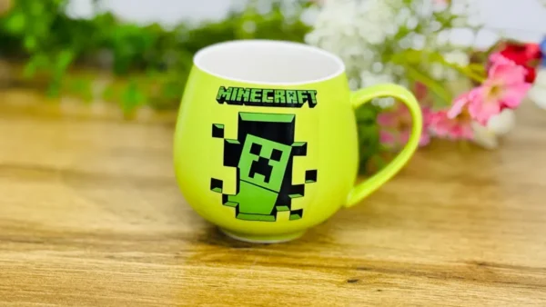 Minecraft Temalı Yaşıl Keramika Fincan - Grido hədiyyə mağazası