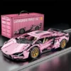 Porsche Çəhrayı Supercar Konstruksiya Dəsti – 1280 Hissə 1:14 - Grido hədiyyə mağazası