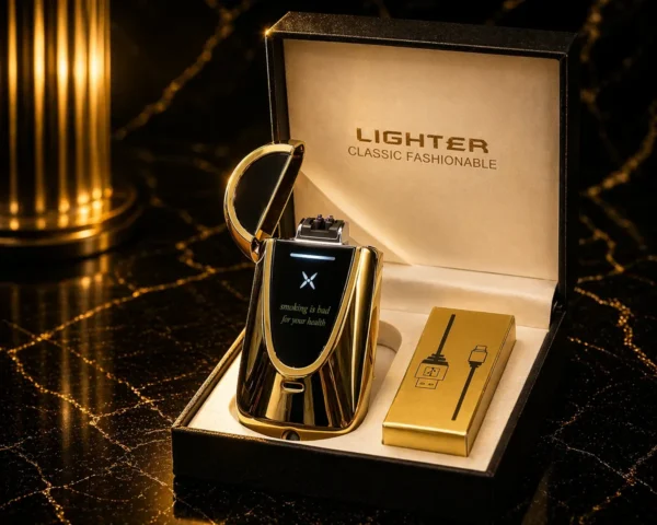 Premium Hədiyyəlik Elektrikli Alışqan 608 Qızılı– Plazma Alışqan, LED Ekranlı, USB İlə Doldurulan, Hədiyyəlik Alışqan Premium Hədiyyəlik Elektrikli Alışqan 608 Qızılı– Plazma Alışqan, LED Ekranlı, USB İlə Doldurulan, Hədiyyəlik Alışqan - Grido hədiyyə mağazası