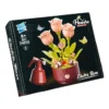 Qızılgül Konstruksiya Dəsti Açılıb Bağlanan– Flower Building Block Dekoru - Grido hədiyyə mağazası