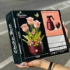 Qızılgül Konstruksiya Dəsti Açılıb Bağlanan– Flower Building Block Dekoru - Grido hədiyyə mağazası