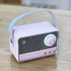 Retro Dizaynlı Çəhrayı FM Radiolu Bluetooth Mini Səsucaldıcı - Grido hədiyyə mağazası