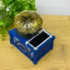 Retro Qramofon Dizaynlı Mavi Suvenir Kassa Qələm Qabı (19x14 sm) - Grido hədiyyə mağazası