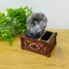 Retro Qramofon Dizaynlı Qəhvəyi Suvenir Kassa Qələm Qabı (19x14 sm) - Grido hədiyyə mağazası