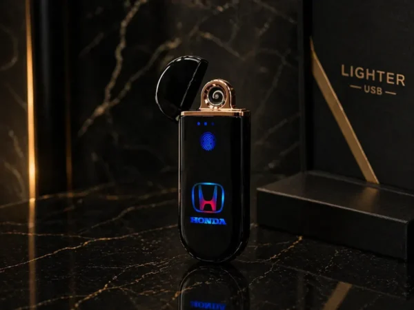 Sensorlu USB Alışqan Honda Qara Loqolu 902 – Elektrikli, Şarjlı, Premium Dizayn - Grido hədiyyə mağazası
