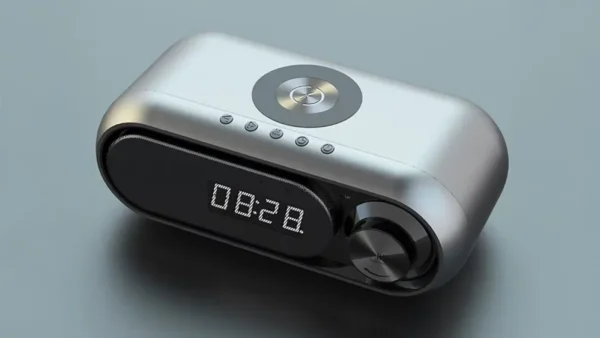 Simsiz Şarjlı Bluetooth Dinamik və Rəqəmsal Masaüstü Saat - Grido hədiyyə mağazası