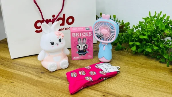 Şirin Dovşan Hədiyyə Seti Gift Box - Grido hədiyyə mağazası