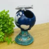 Təyyarə Detallı Mavi Qlobus Dizaynlı Masaüstü Dekor ( 22 x 12 sm ) Təyyarə Detallı Mavi Qlobus Dizaynlı Masaüstü Dekor ( 22 x 12 sm ) - Grido hədiyyə mağazası