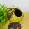 Təyyarə Detallı Qızılı Qlobus Dizaynlı Masaüstü Dekor ( 22 x 12 sm ) - Grido hədiyyə mağazası