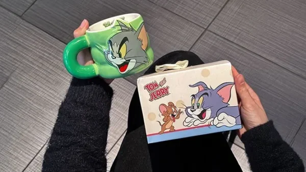 Tom & Jerry Yaşıl Tom Keramika Fincan - Grido hədiyyə mağazası