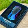 Toyota Dizayn Elektron Alışqan Bənövşəyi 957– USB Şarjlı Açar Brelok, Küləyə Davamlı Elektrikli Lighter (Bənövşəyi Metal) - Grido hədiyyə mağazası