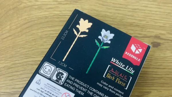 White Lily Zanbaq Təkli Konstruksiya Çiçək 38 Hissə 360-24 - Grido hədiyyə mağazası