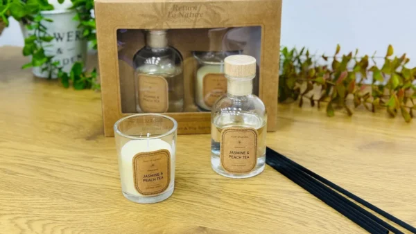 Yasəmən Çiçəyi Və Şaftalı Çayı Aromatik Hədiyyə Dəsti - Grido hədiyyə mağazası