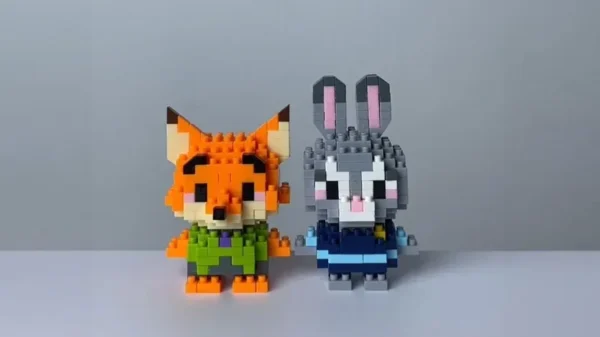 Zootopia Mini Konstruksiya Cüt Fiqur (Judy / Nick) - Grido hədiyyə mağazası