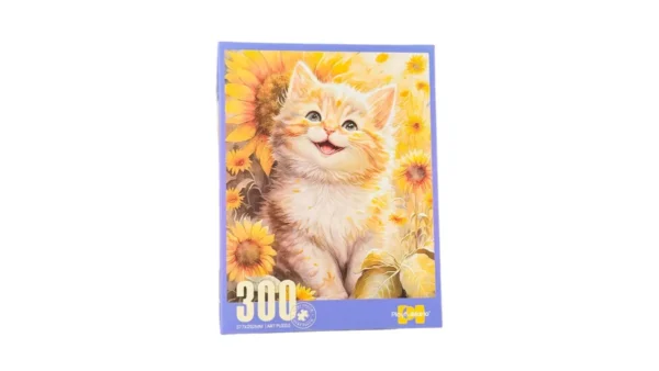 300 Parça Pişik Və Günəbaxan Temalı Puzzle – Antistress Hobby Oyunu Yappoz - Grido hədiyyə mağazası