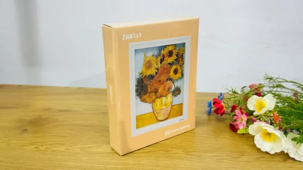 3D Çərçivə – “Sunflowers” Van Gogh 3D Yapışqanlı Kağız - Grido hədiyyə mağazası