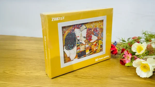 3D Çərçivə – “The Kiss” (Gustav Klimt) 3D Yapışqan Kağız - Grido hədiyyə mağazası