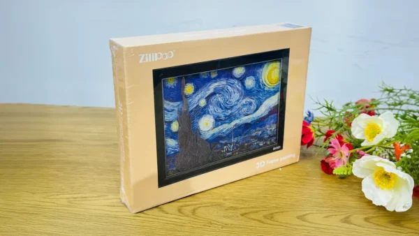 3D Çərçivə – “The Starry Night” Van Gogh 3D Yapışqanlı Kağız - Grido hədiyyə mağazası