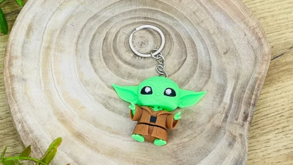 3D Printerlə Hazırlanmış Star Wars Yoda Breloku - Grido hədiyyə mağazası