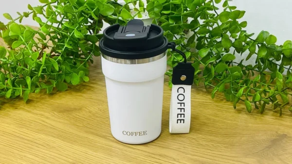 Ağ Rəngli Termos Fincan 400 ml - Grido hədiyyə mağazası