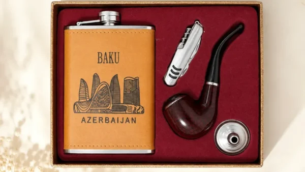 Bakı Süni Dəri İçki Hədiyyə Dəsti - Grido hədiyyə mağazası