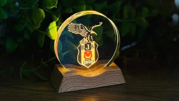 Beşiktaş Loqolu LED Kürə İşıq - Grido hədiyyə mağazası