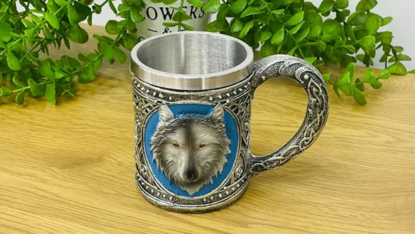 Canavar Motivli Metal Fincan (Paslanmayan Polad İçlikli) - Grido hədiyyə mağazası