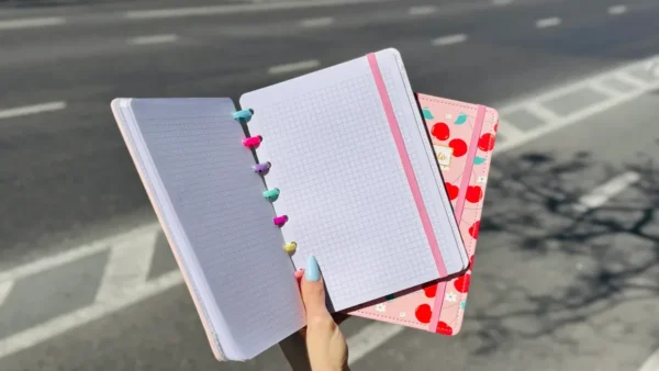 Çəhrayı Albalı Planner Dəftər 228-32C – Halqalı Gündəlik Və Qeyd Bloknotu - Grido hədiyyə mağazası