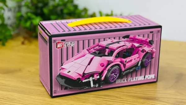 Çəhrayı Supercar Konstruksiya Dəsti - Grido hədiyyə mağazası
