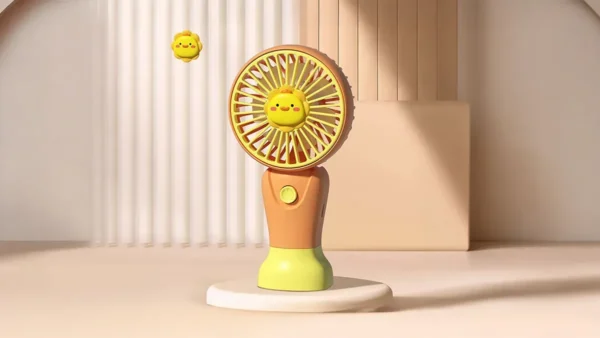 Cücə Sarı Mini Sərinkeş Fan Dairə Başlıq CS1389 - Grido hədiyyə mağazası