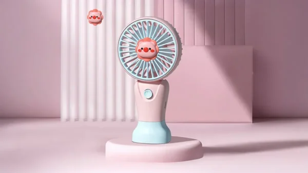Donuz Çəhrayı Mini Sərinkeş Fan Dairə Başlıq CS1389 - Grido hədiyyə mağazası