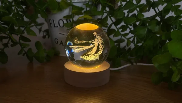 Elsa Frozen Yolu İşıqlı Kristal Kürə (Kiçik 5.5 x 7.5 sm) - Grido hədiyyə mağazası