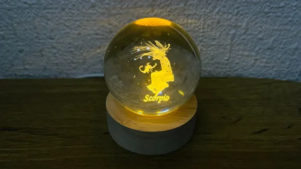 Əqrəb Bürcü Kürə İşıq (Kiçik 5.5 x 7.5 sm) Əqrəb Bürcü Kürə İşıq (Kiçik 5.5 x 7.5 sm) - Grido hədiyyə mağazası